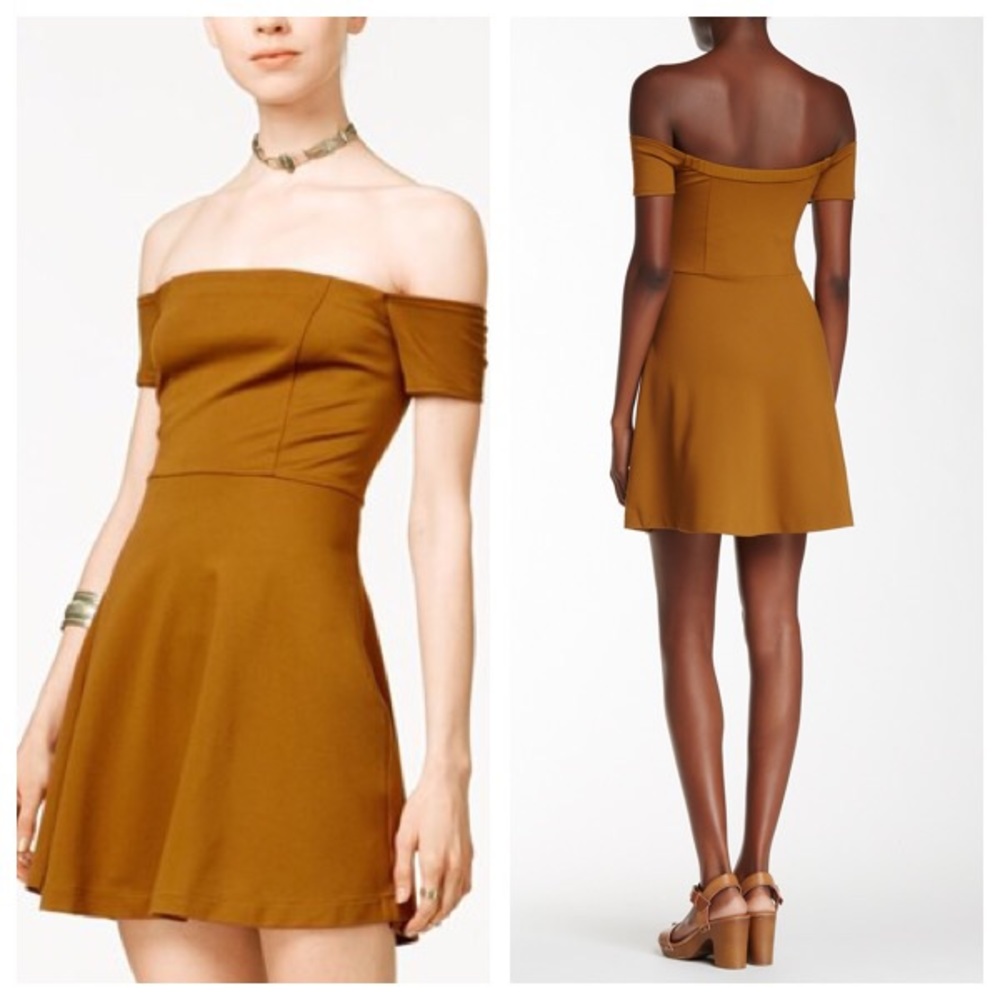Free People off shoulder mini dress